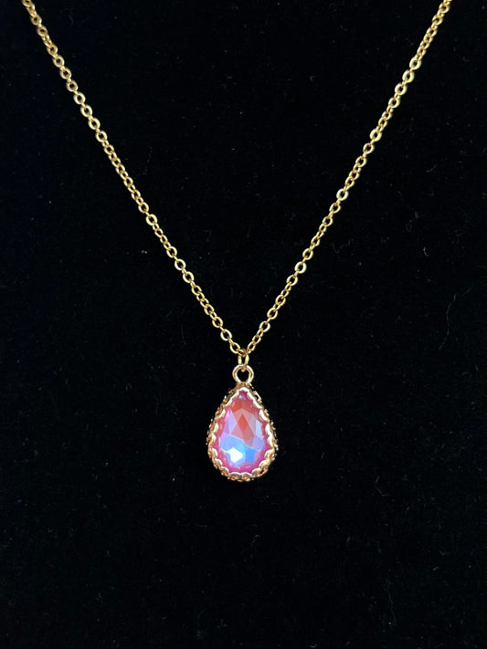 Gold Teardrop Necklace