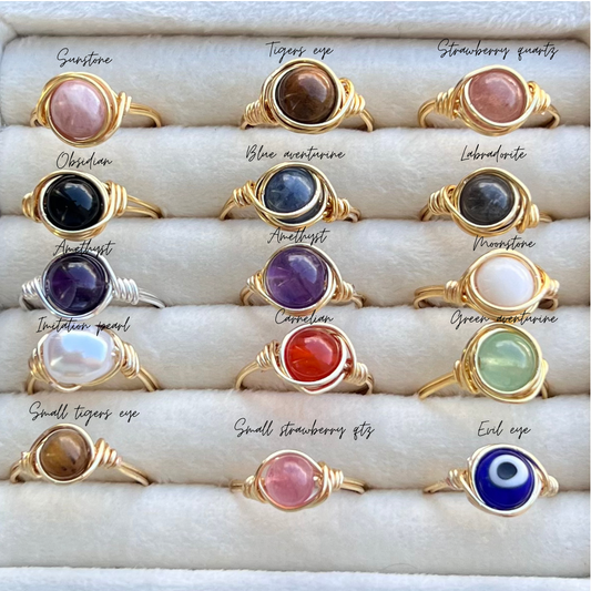 Wrapped Gemstone Ring