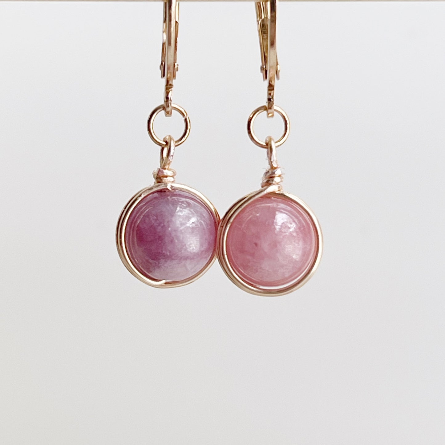 Wrapped Gemstone Earrings