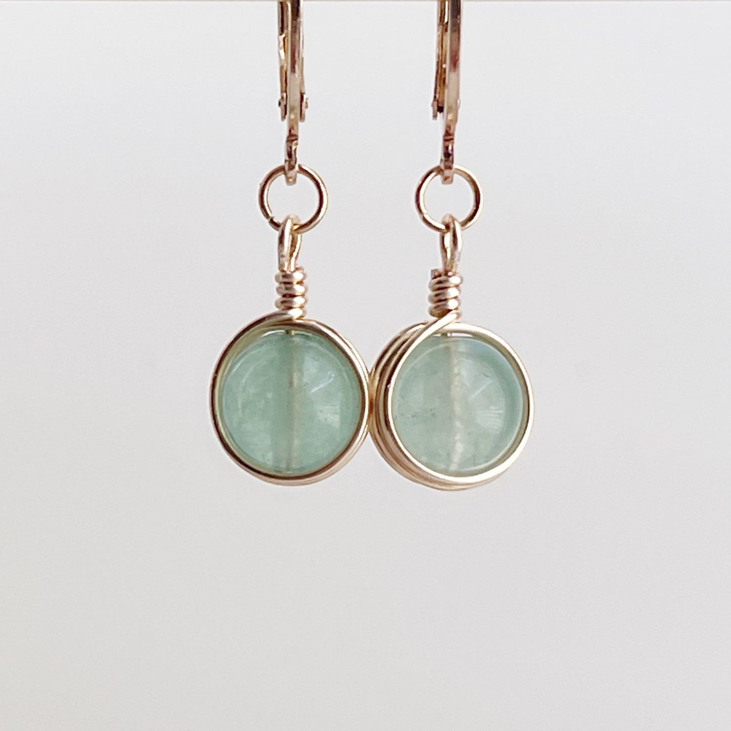 Wrapped Gemstone Earrings