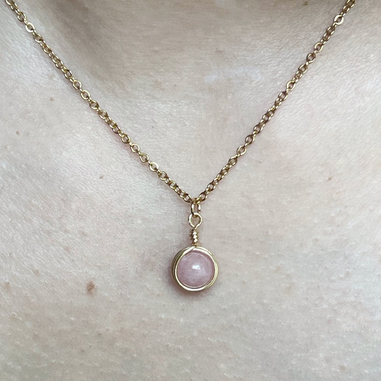 Wrapped Gemstone Necklace